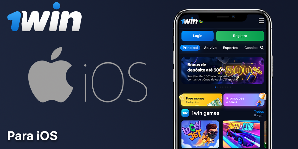 1Win aplicativos móveis para iOS